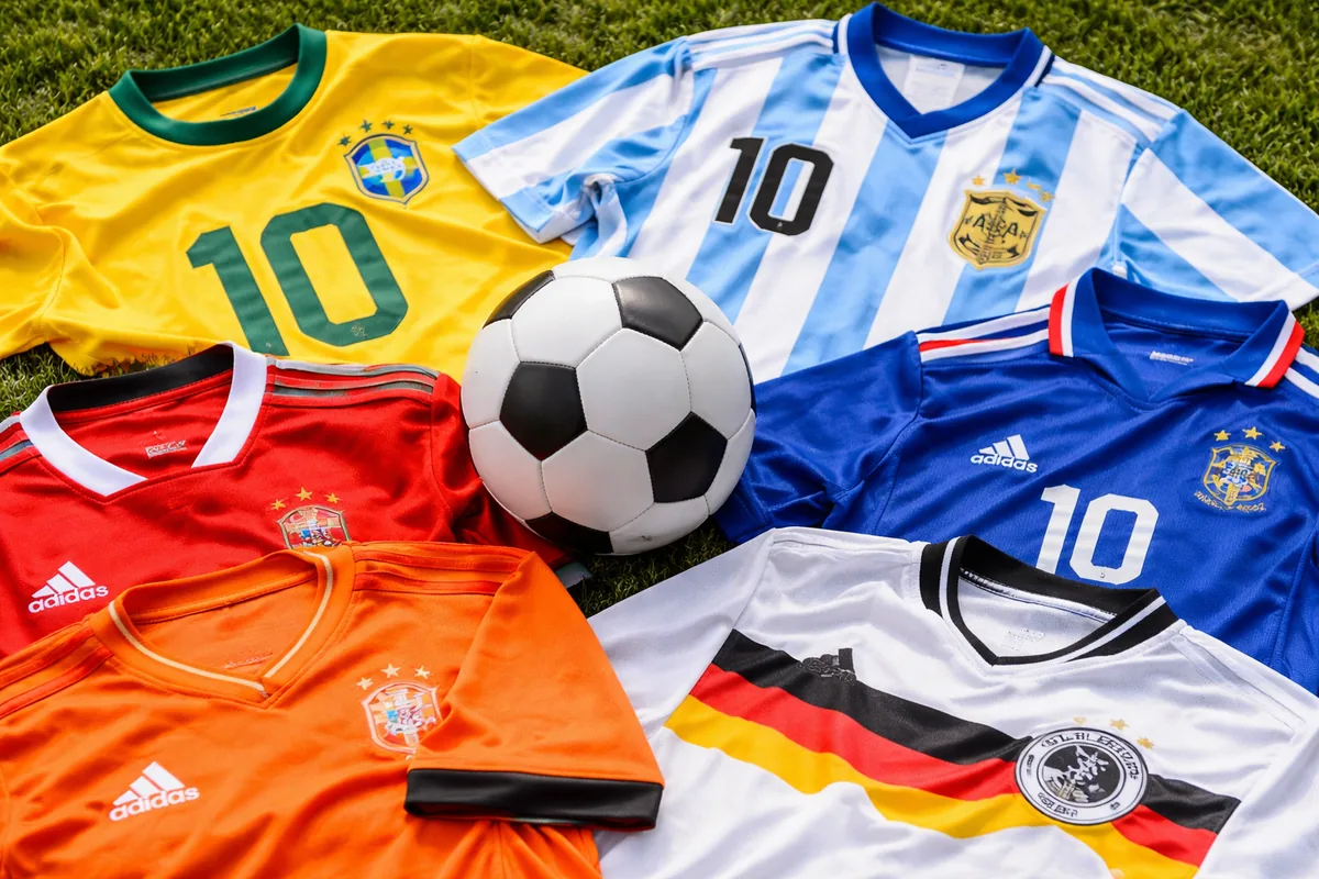 Quels maillots de football ont marqué l'histoire des compétitions internationales ?
