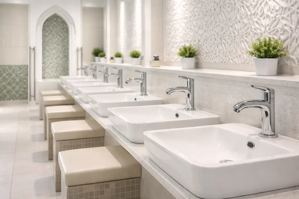 Comment choisir des lavabos d'ablutions en céramique antibactérienne pour mosquées