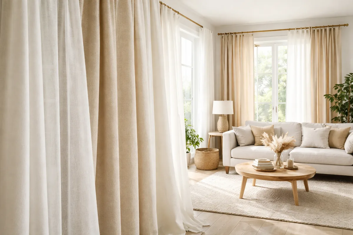Quel type de textile choisir pour des rideaux dans un salon