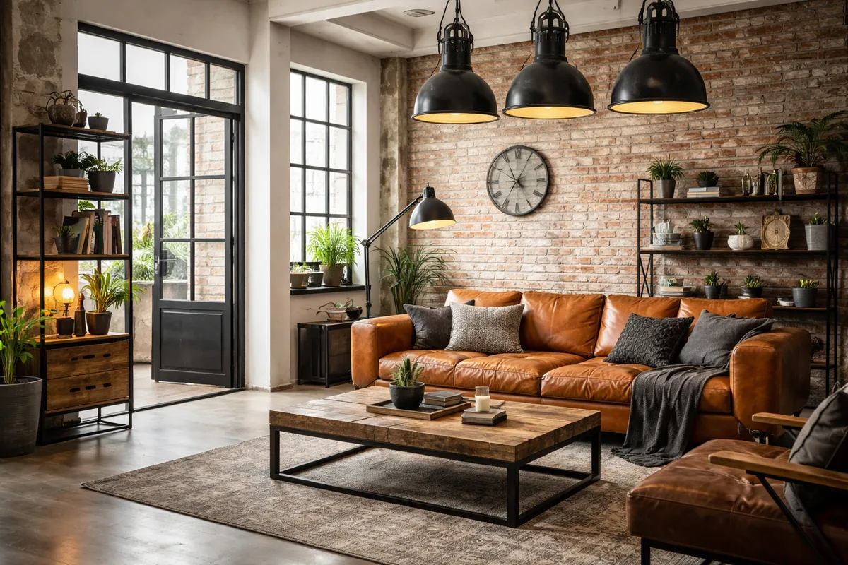 Comment créer une ambiance déco industrielle dans son salon